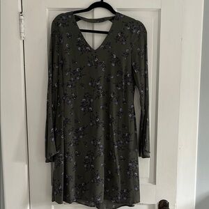 Marernity Floral Long Sleeve Dress